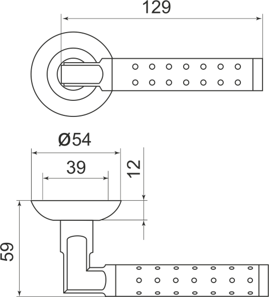 Ручка раздельная Eridan LD37-1SN/CP-3 матовый никель/хром